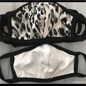 Gray/Black Printed Face Masks